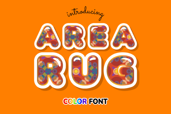 Area Rug Font: A Creative Typeface for Handmade Products