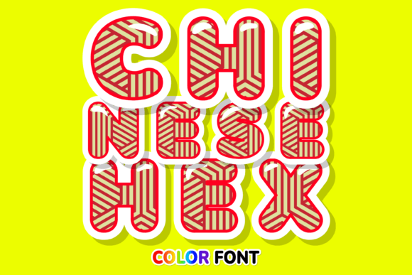 Chinese Hex: A Color Font That Brings Editorial Design to Life