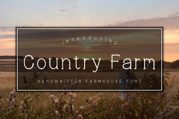 Country Farm Font: A Bold Serif for Handmade Products