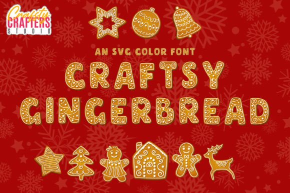 Craftsy Gingerbread: A Handmade Color Font for Creative Sellers