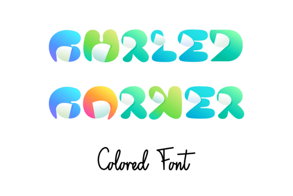 Curled Corner: A Display Font With Genuine Character
