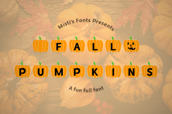 Fall Pumpkins Font Brings Autumn Charm to Handmade Products