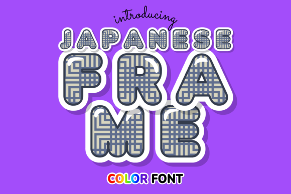 Japanese Frame: A Color Font Built for Editorial Storytelling