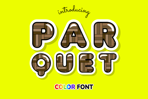 Parquet font: a color font that brings warmth and rhythm to editorial design