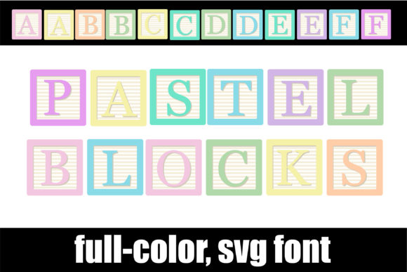 Pastel Blocks Font for Creative Design