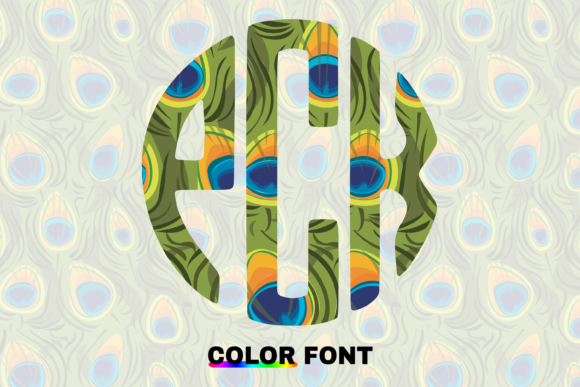 Peacock Circle: A Decorative Display Font for Digital Designers