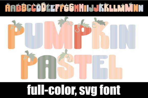 Pumpkin Pastel: A Cozy Color Font for Editorial Charm