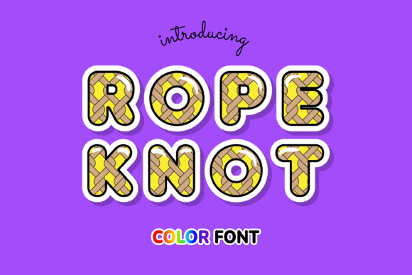 Rope Knot Font: A Campaign Story in Every Letter