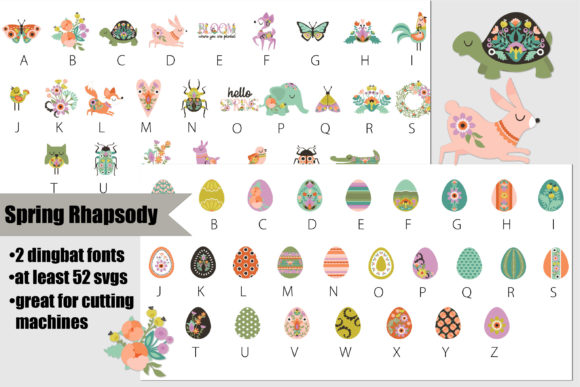 Spring Rhapsody: A Color Font for Creative Expression