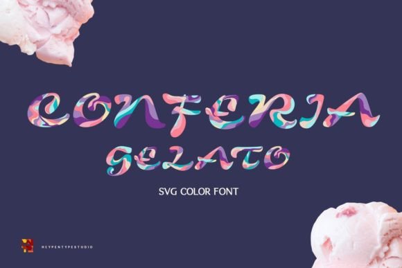 Why Conferia Gelato Color Fonts Make Small Business Branding Pop