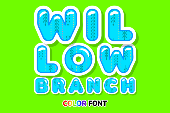 Willow Branch Font: A Color Font for Handmade Crafters