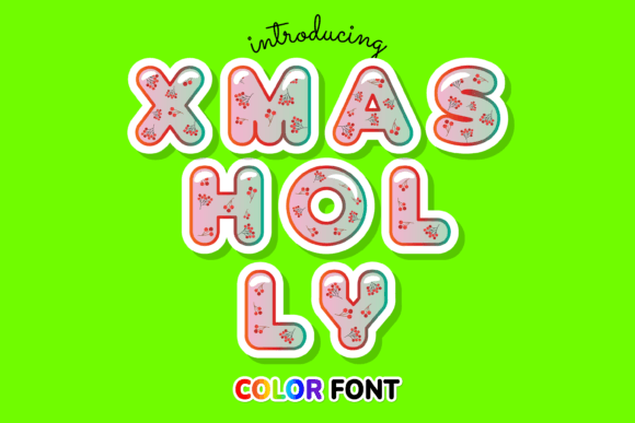 Xmas Holly: A Festive Color Font Review for Designers