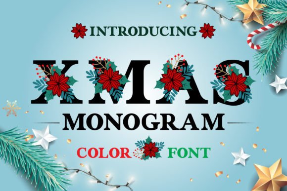 Xmas Monogram: The Perfect Display Font for Handmade Holiday Crafts