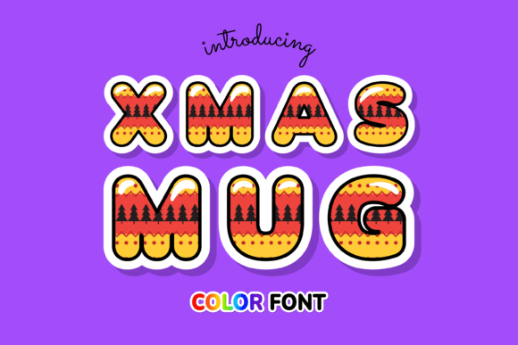 Xmas Mug: A Color Font That Brings Warmth to Editorial Design